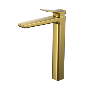 Brushed Gold ELEGANCE Series H59A elevated basin faucet for bathroom sink