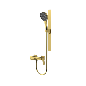 Brushed Gold ELEGANCE exposed bath shower mixer set