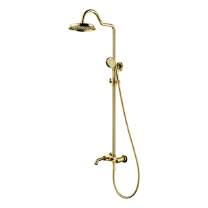Brushed Gold LUXE Series H59A 3 function exposed shower system