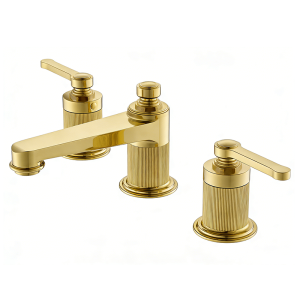 Brushed Gold LUXE Series H59A 3 hole bathtub faucet