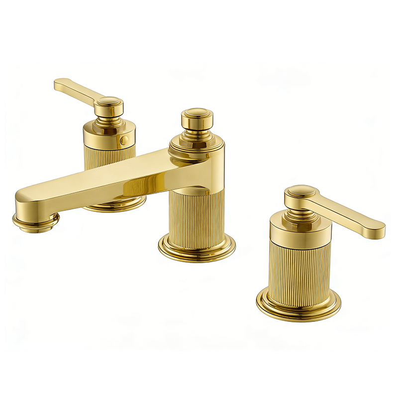 Brushed Gold LUXE Series H59A 3 hole bathtub faucet