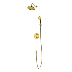 Brushed Gold LUXE Series H59A dual function concealed shower system