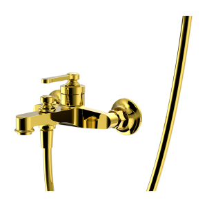 Brushed Gold LUXE Series H59A wall mounted bathtub faucet
