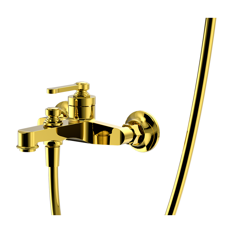 Brushed Gold LUXE Series H59A wall mounted bathtub faucet