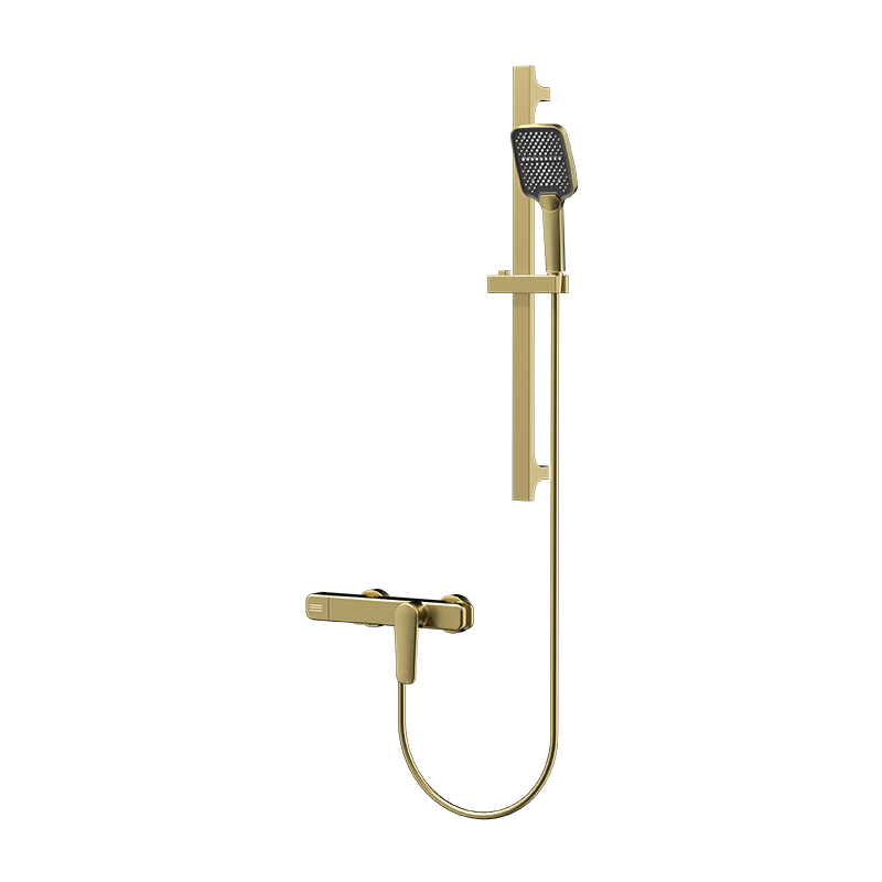 Brushed Gold MINIMAL Series H59A exposed single function hand shower system