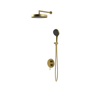 Brushed Gold RING Series concealed dual function rain shower set