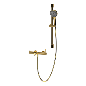 Brushed Gold RING Series H59A exposed dual function bath shower mixer set