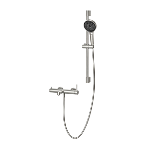 Brushed Nickel RING Series H59A exposed dual function bath shower mixer set