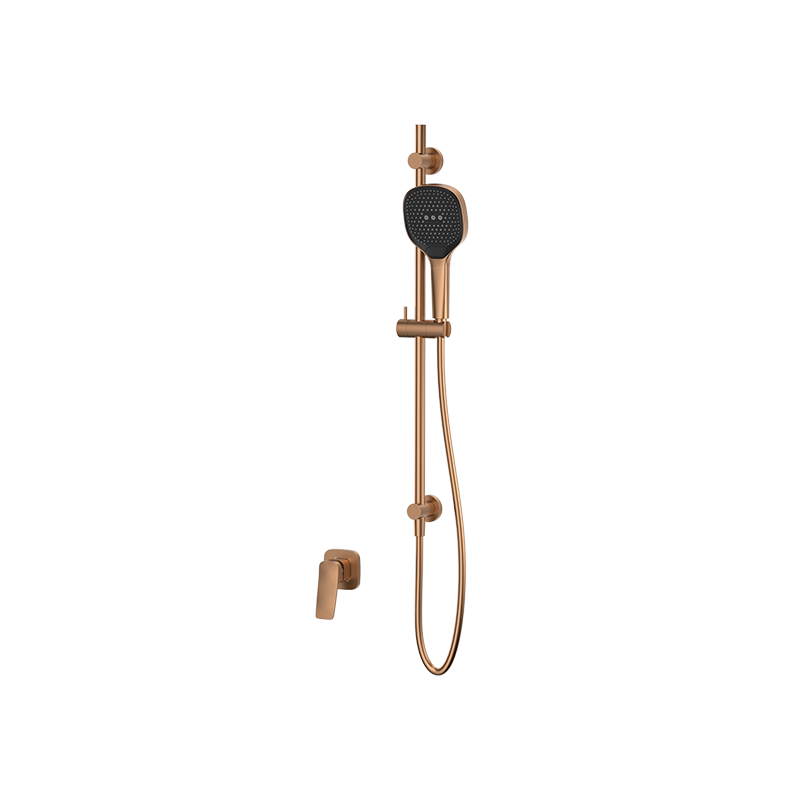 Brushed Rose Gold ELEGANCE concealed single function hand shower set