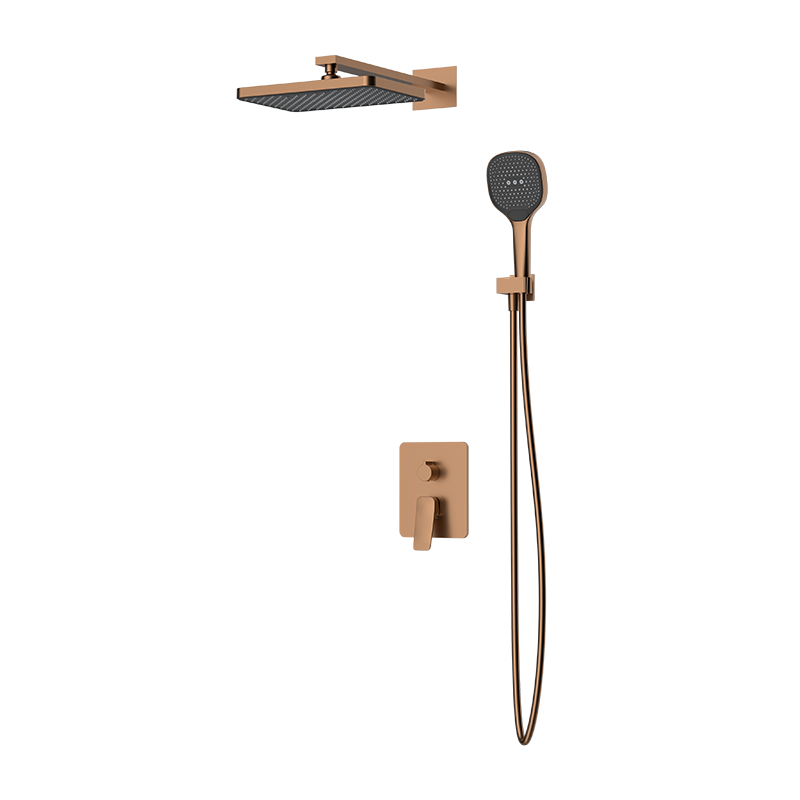 Brushed Rose Gold ELEGANCE Series H59A concealed dual function shower system