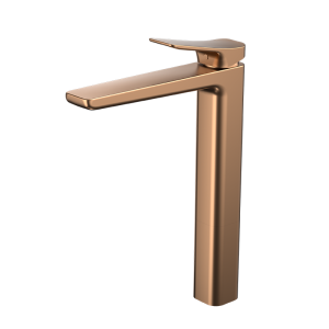 Brushed Rose Gold ELEGANCE Series H59A elevated basin faucet for bathroom sink