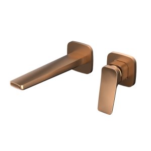 Brushed Rose Gold ELEGANCE Series H59A trimless wall mounted basin faucet