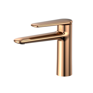 Brushed Rose Gold MINIMAL Series H59A basin faucet with premium brass body