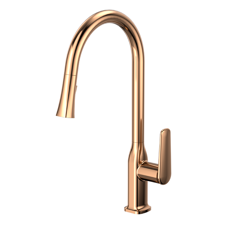 Brushed Rose Gold MINIMAL Series H59A single handle kitchen faucet