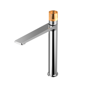 Chrome CRYSTAL Series H59A elevated basin faucet with premium 59-1 copper body