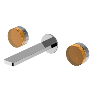 Chrome CRYSTAL Series H59A wall mounted basin faucet with premium 59-1 copper body