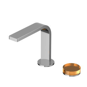 Chrome CRYSTAL Series H59A slim body 2 hole basin faucet