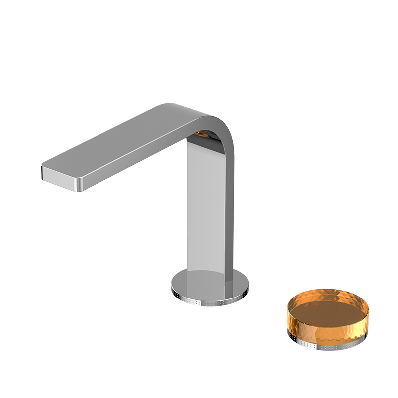 Chrome CRYSTAL Series H59A slim body 2 hole basin faucet