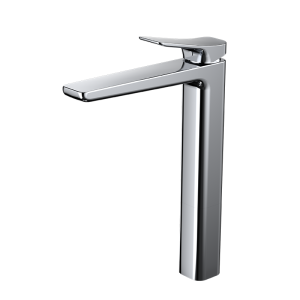 Chrome ELEGANCE Series H59A elevated basin faucet for bathroom sink
