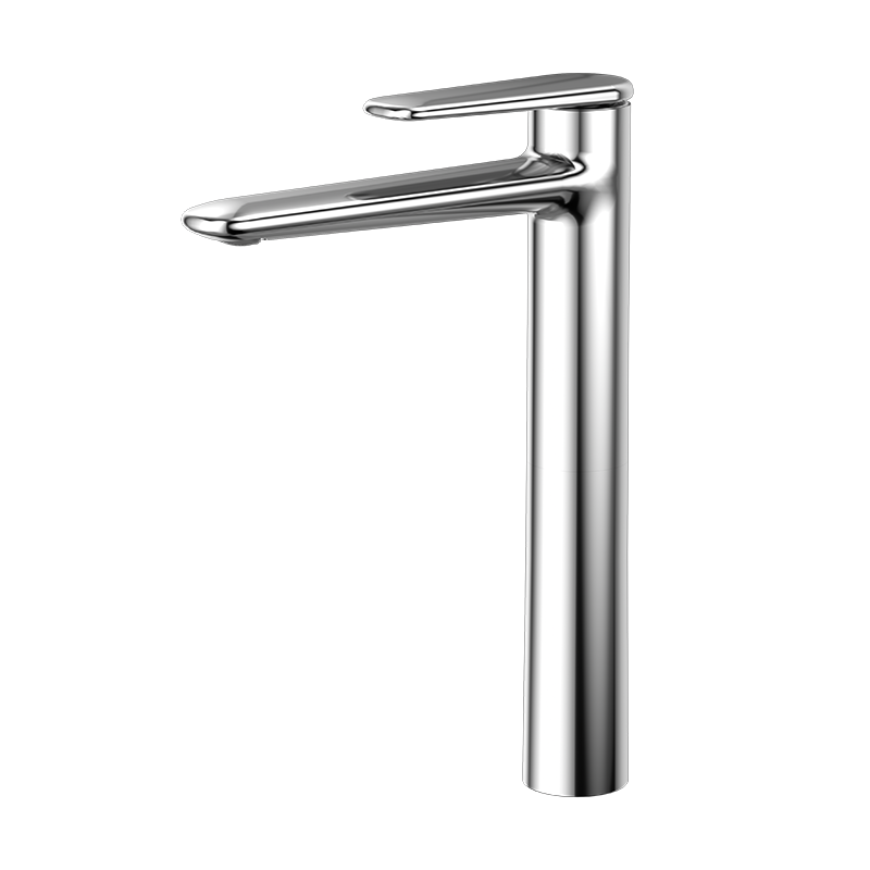 Chrome MINIMAL Series H59A tall vessel basin faucet with premium brass body