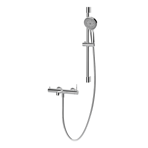 Chrome RING Series H59A exposed dual function bath shower mixer set