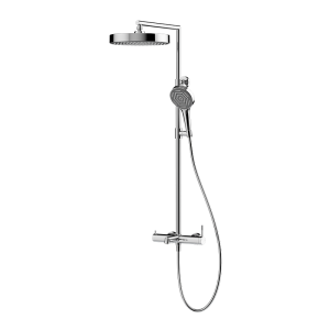 Chrome RING Series H59A exposed triple function bath shower mixer set