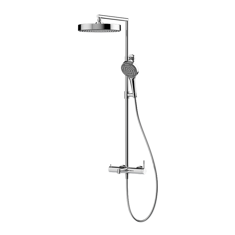 Chrome RING Series H59A exposed triple function bath shower mixer set