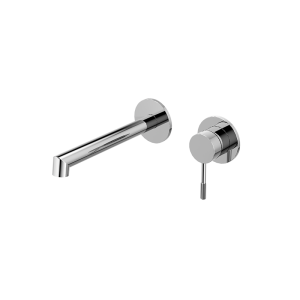 Chrome RING Series H59A trimless 2 hole wall mounted basin faucet