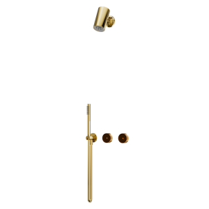 Fran Gold CRYSTAL Series concealed dual function hand shower and body spray set