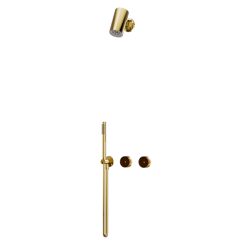 Fran Gold CRYSTAL Series concealed dual function hand shower and body spray set