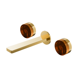 Fran Gold CRYSTAL Series H59A wall mounted basin faucet with premium 59-1 copper body