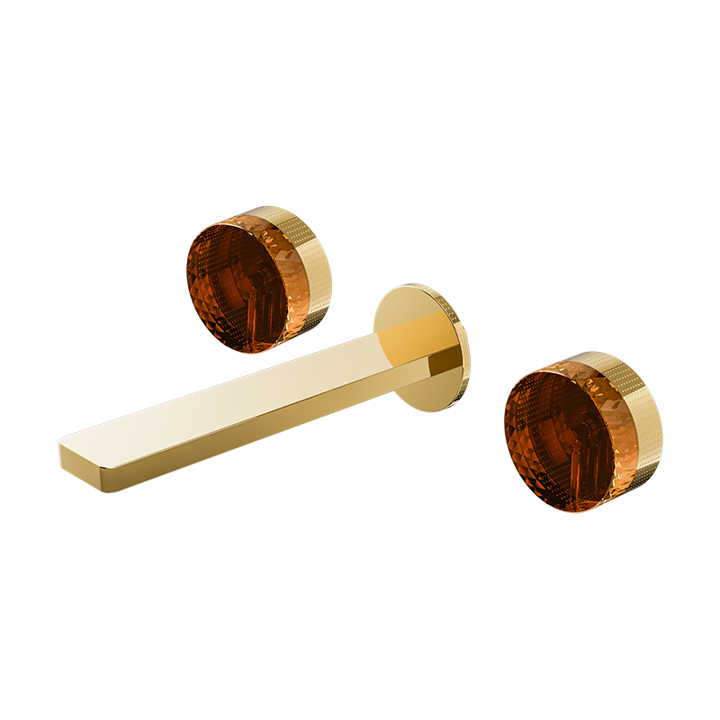 Fran Gold CRYSTAL Series H59A wall mounted basin faucet with premium 59-1 copper body