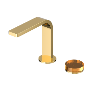 Fran Gold CRYSTAL Series H59A slim body 2 hole basin faucet