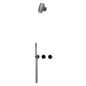 Gunmetal CRYSTAL Series concealed dual function hand shower and body spray set