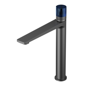 Gunmetal CRYSTAL Series H59A raised basin faucet with premium 59-1 copper body
