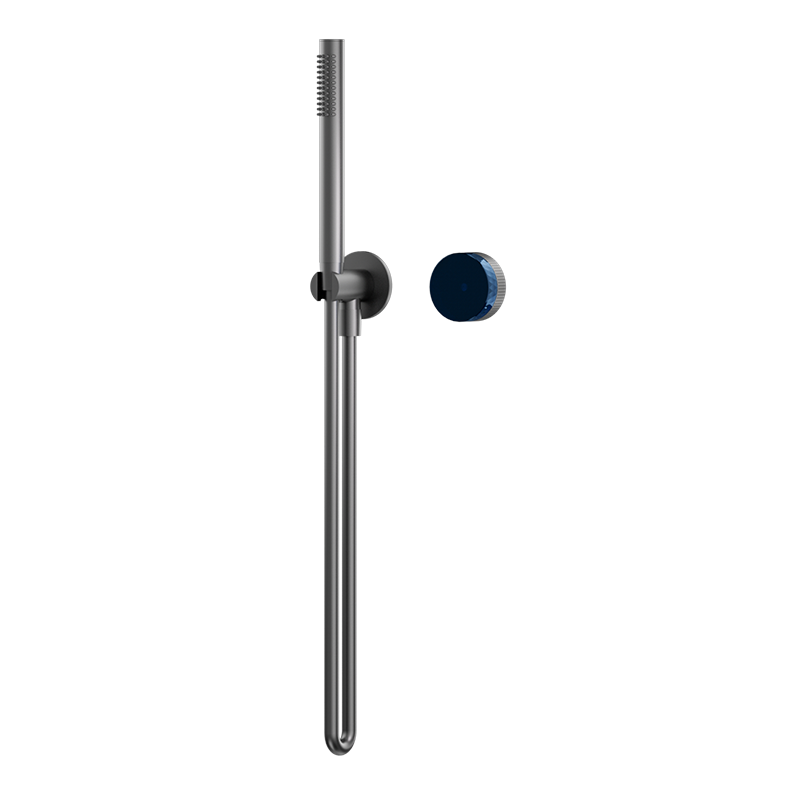 Gunmetal CRYSTAL Series concealed single function hand shower set