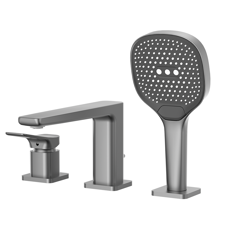 Gunmetal ELEGANCE Series H59A 3 hole bathtub faucet set