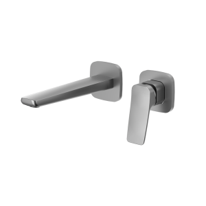 Gunmetal ELEGANCE Series H59A trimless wall mounted basin faucet