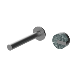 Gunmetal MARBLE Series H59A wall mounted basin faucet with premium brass body