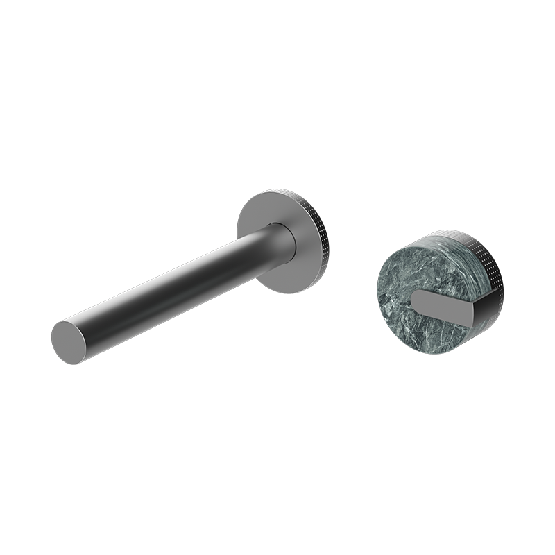Gunmetal MARBLE Series H59A wall mounted basin faucet with premium brass body
