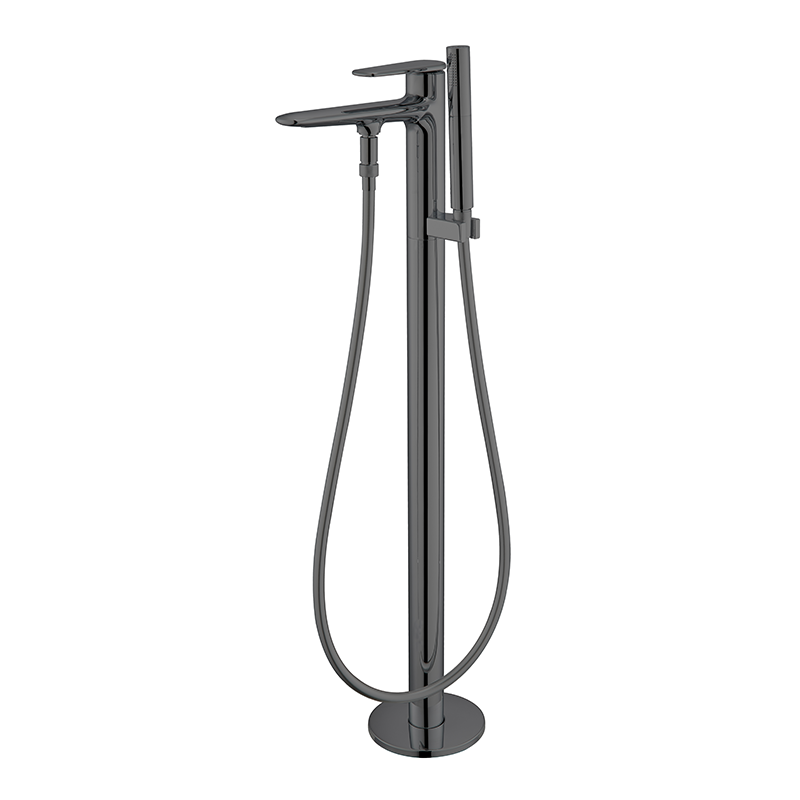 Gunmetal MINIMAL Series H59A floor mounted bathtub faucet set