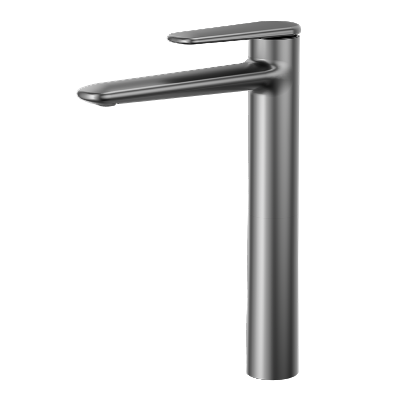 Gunmetal MINIMAL Series H59A tall vessel basin faucet with premium brass body