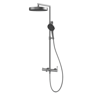 Gunmetal RING Series H59A exposed triple function bath shower mixer set