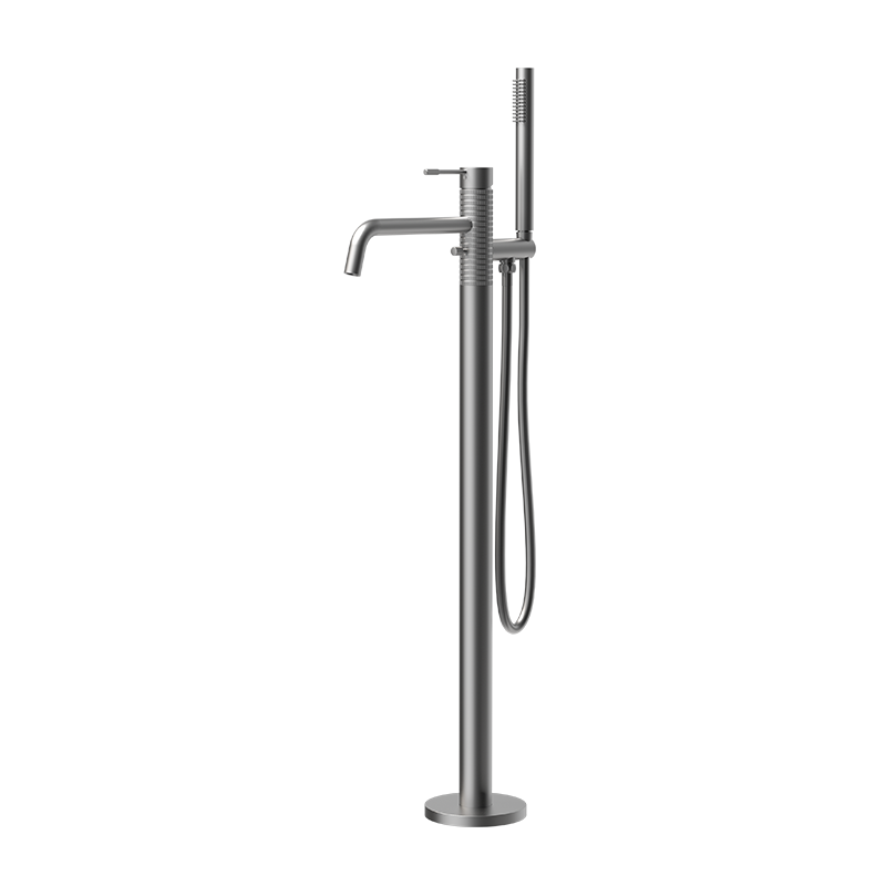 Gunmetal RING Series H59A floor mounted bathtub faucet set