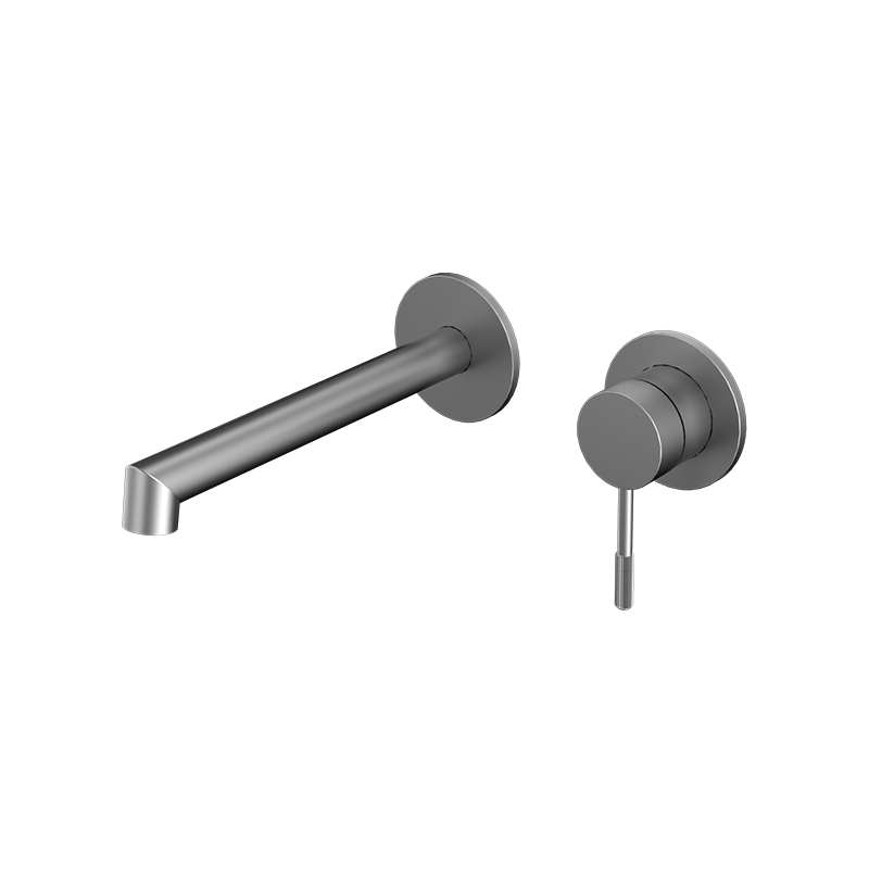 Gunmetal RING Series H59A trimless 2 hole wall mounted basin faucet