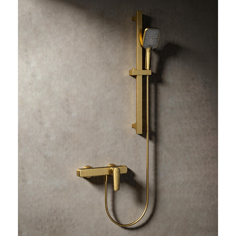 Full view of MINIMAL Series exposed hand shower system