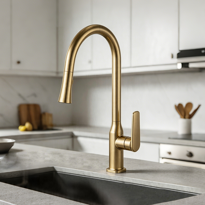 Full view of MINIMAL Series kitchen faucet