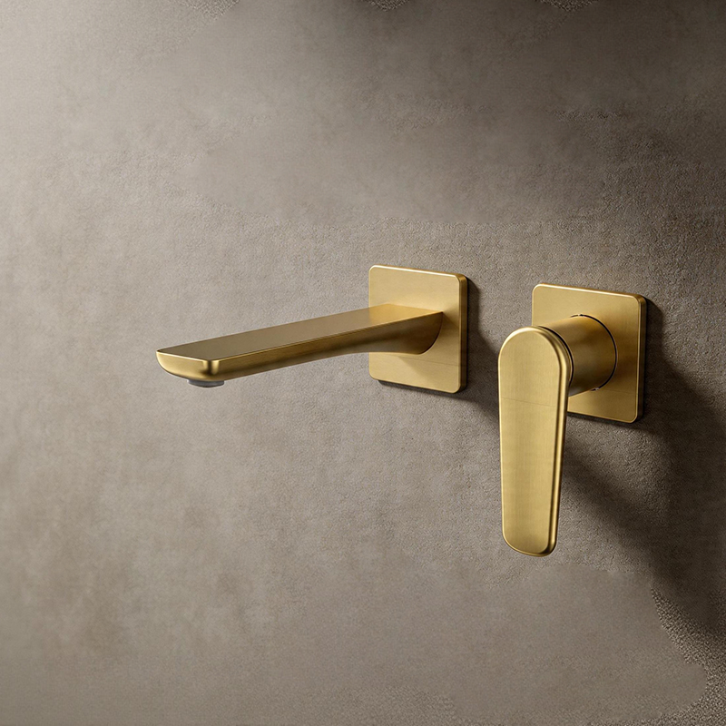 Full view of MINIMAL Series trimless wall mounted basin faucet