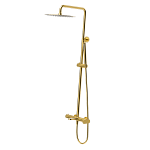 Brushed Gold ECLAT Series SUS304 exposed triple function rain shower system