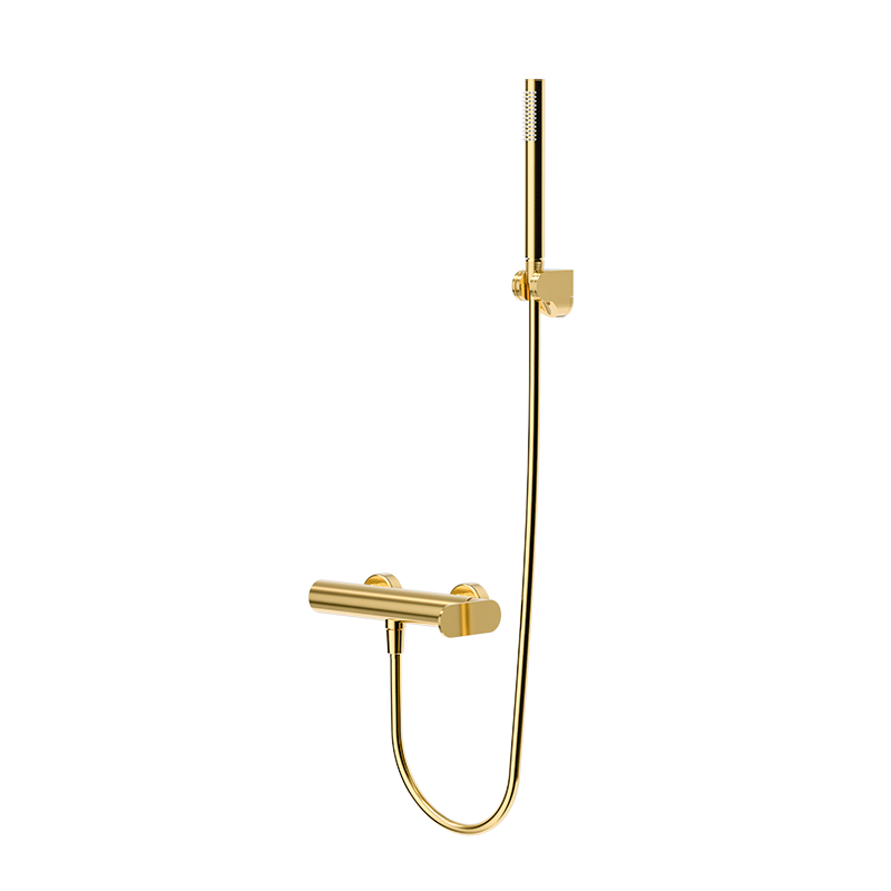 Brushed Gold ECLAT Series SUS304 exposed single function hand shower set